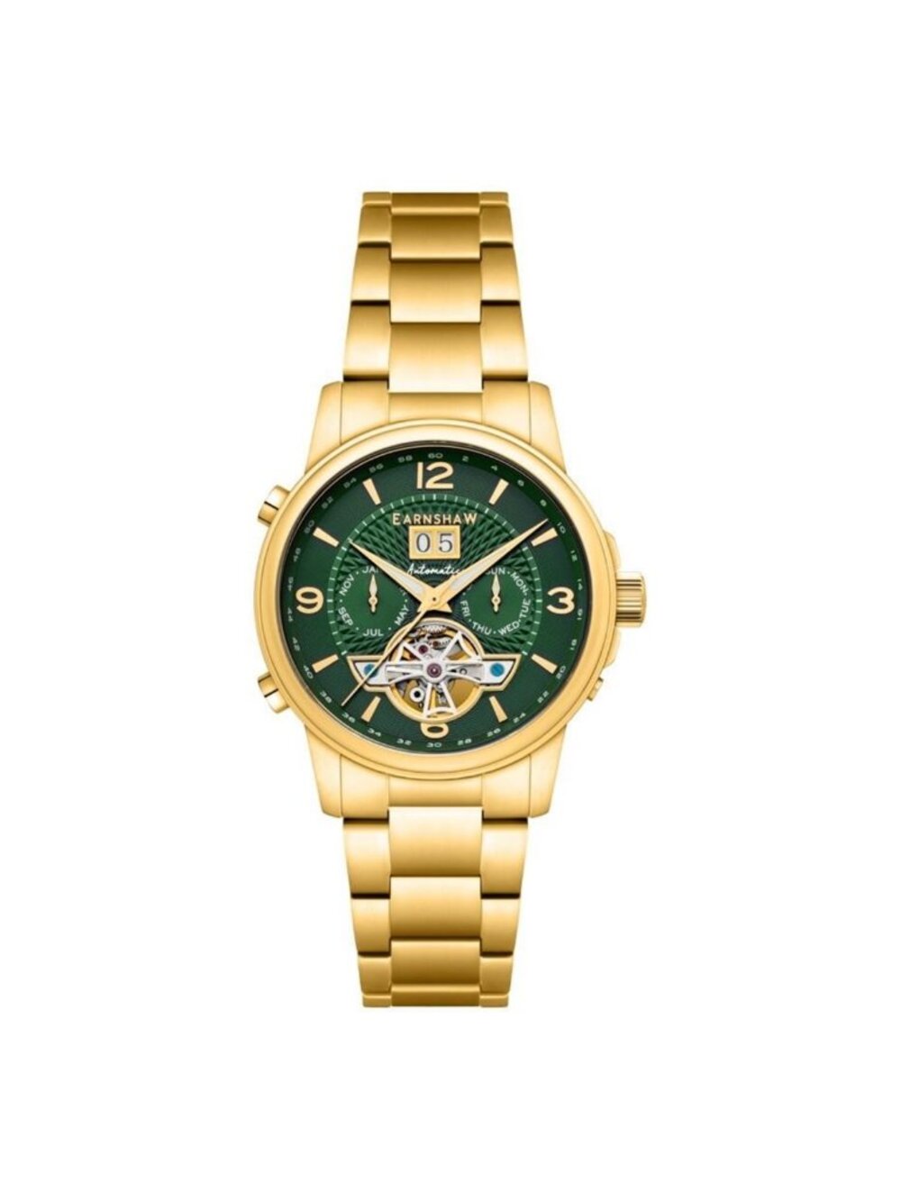 NWT Thomas Earnshaw Marylebone Green Dial Men's Watch